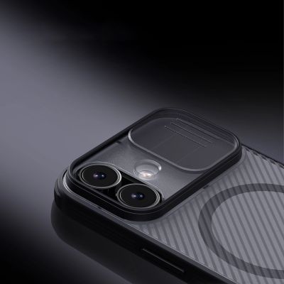 9. Nillkin CamShield Pro MagSafe Compatible Case for iPhone 17 - Transparent Black