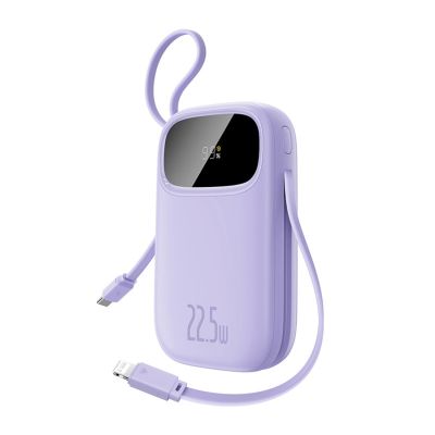 2. Baseus EnerFill FC21 Qpow 3 Ultra 20000mAh 22.5W Powerbank with Digital Display and Cable Included - Purple