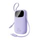 2. Baseus EnerFill FC21 Qpow 3 Ultra 20000mAh 22.5W Powerbank with Digital Display and Cable Included - Purple