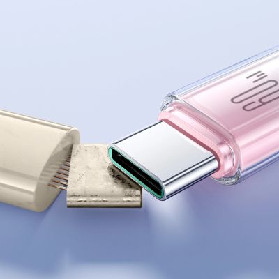 14. Joyroom S-A42 Crystal-Clear Series 60W USB-C - USB-C cable 1.2m - white