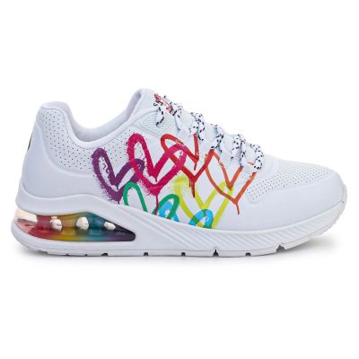 6. Skechers Uno 2 shoes - Floating Love W 155521-WHT