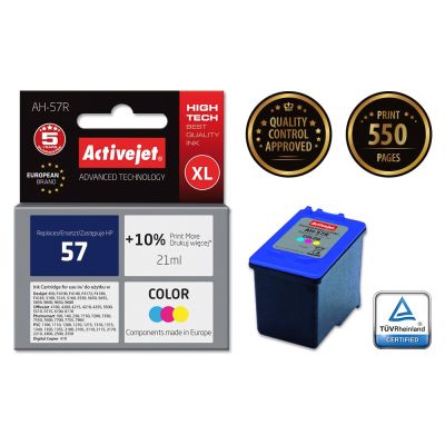 2. Activejet AH-57R Ink (replaces HP 57 C6657AE; Premium; 21 ml; color)