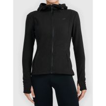 Women's fleece jacket with hood 4F 4FWMM00TFLEF468-20S