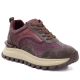 5. Leather platform sneakers burgundy Artiker 59C0009