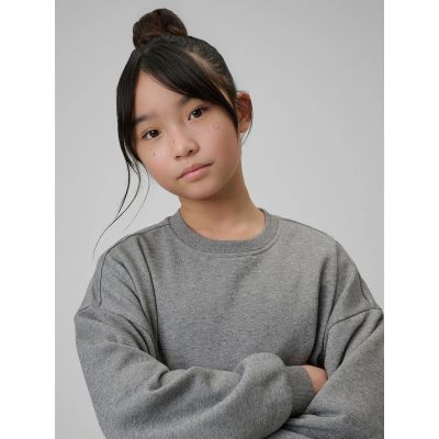 5. Girls' loose sweatshirt without hood 4F 4FJRSS26TSWSF2624-25M