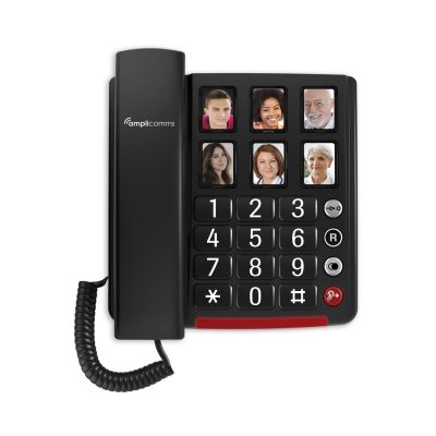 7. Big Button Telephone BIGTel 40 plus - tamsiai pilkas