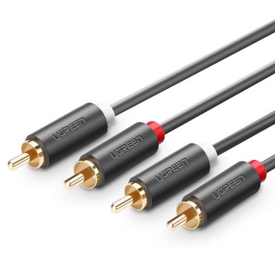2. Ugreen AV104 10520 audio cable 2RCA (male) / 2RCA (male) 5m - gray