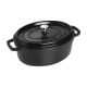5. STAUB Oval Cast Iron Pot 4.2l Black