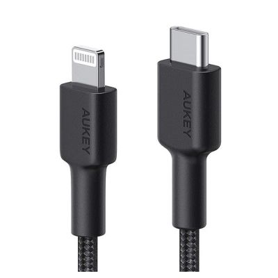 4. AUKEY CB-CL03 NYLON USB C-LIGHTNING CABLE 2M PD