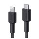 4. AUKEY CB-CL03 NYLON USB C-LIGHTNING CABLE 2M PD