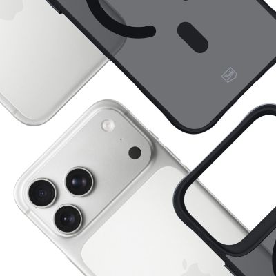5. 3mk Smoke MagCase for iPhone 17 Pro Max - Black Semi-Transparent