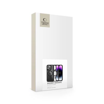 6. Tech-Protect MagMat MagSafe iPhone 15 Pro Case - Clear Black
