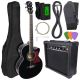 V-TONE EAG SET BK electric acoustic guitar + amplifier