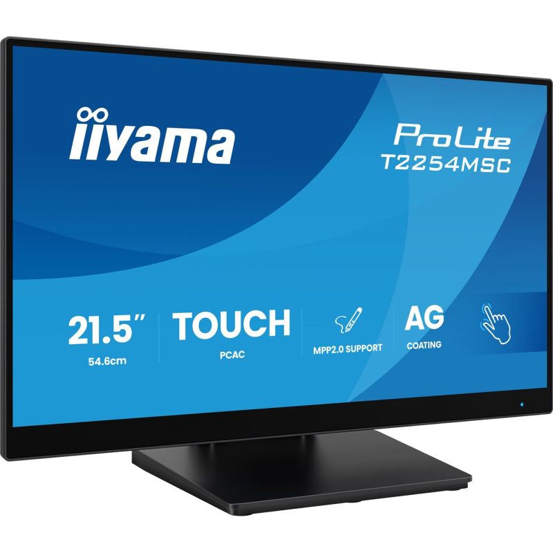 4. Monitor iiyama T2254MSC-B2AG 21.5" Optical Bonded PCAP 10P Touch Anti Glare MPP2.0 active stylus supported 1920x1080