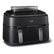 Philips 5000 series NA551/00 fryer Double 9 l Autonomous 2750 W Hot air fryer Black, Silver