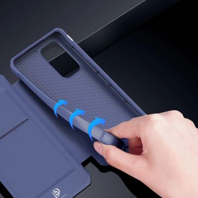 10. Dux Ducis Skin X Holster Cover for Samsung Galaxy A73 blue