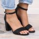 5. eVento W 5945 black block heel sandals