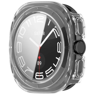 5. Tech-Protect Defense 2-Pack Case for Samsung Galaxy Watch Ultra 47mm - Clear Matte Black