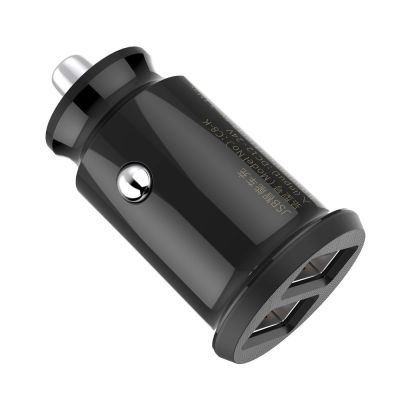 5. Baseus Grain Car Charger CCALL-ML01 mini charger 2x USB-A 3.1A - black