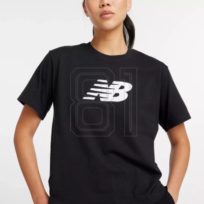 12. New Balance Sport Jersey Relaxed Logo W T-shirt WT43583BK