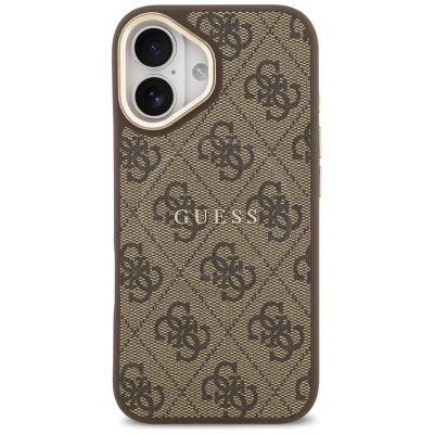 3. Guess 4G PU Classic Logo MagSafe Case for iPhone 17 - Brown