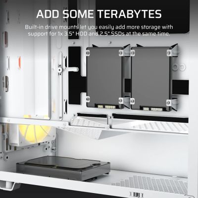 11. Corsair 3200D RS ARGB Mid-Tower White case