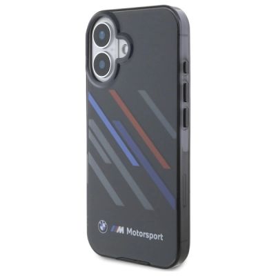 2. BMW Motosport IML Random Stripes iPhone 16 Plus Case - Black