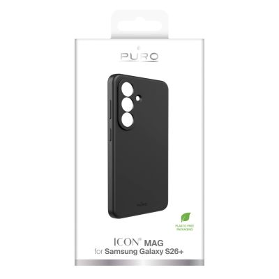 2. Puro ICON protective case for Samsung Galaxy S26 Plus silicone - black
