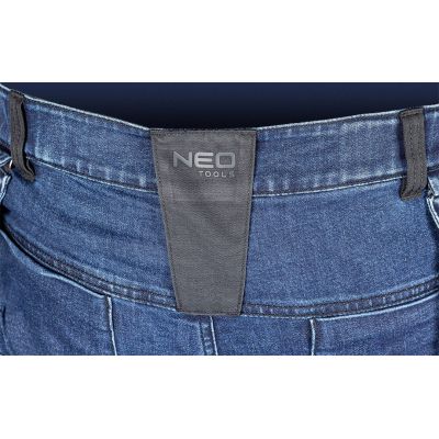 5. DENIM WORK TROUSERS WITH CORDURA REINFORCEMENTS, NAVY BLUE, SIZE M
