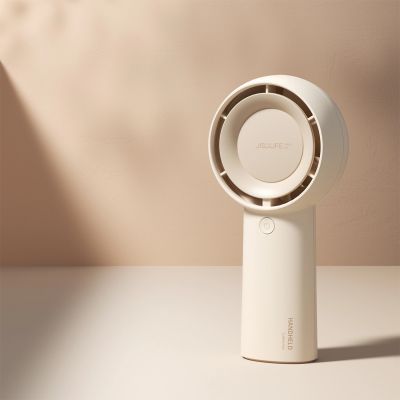 4. Jisulife Handheld Fan Life5 Plus 4000mAh Portable Mini Blower USB Fan - Beige