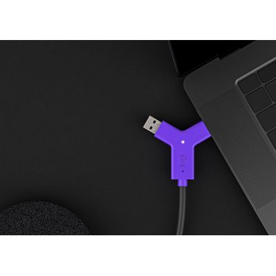 2. Logitech Swytch AV Transmitter and Receiver Black, Purple