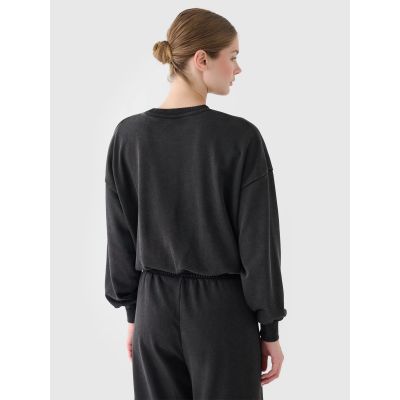 5. Women's sweatshirt without zipper and hood 4F 4FRSS24TSWSF2032-20S