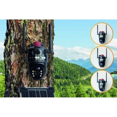 8. Dual 4G Outdoor Camera 3MP+3MP + Solar Panel Technaxx TX-329