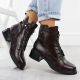 5. Brown leather women’s worker boots Filippo DBT7369