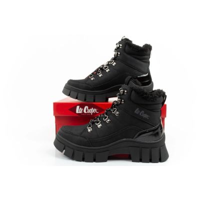 10. Lee Cooper women's winter hiking sports shoes, insulated, black, high