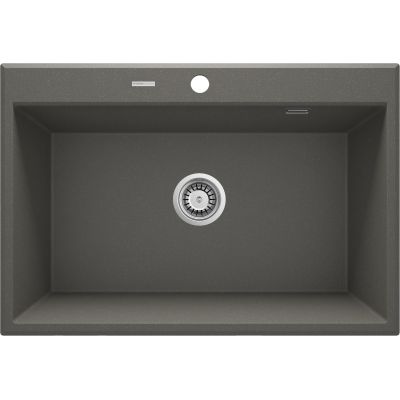 Deante Eridan Single-bowl granite sink without drainer - anthracite ZQE_T103