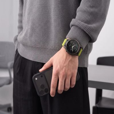 4. Tech-Protect NylonLoop Band for Garmin Fenix 5X / 5X Plus / 6X / 6X Pro / 7X / 8 / 8 Pro / 9 / 9 Pro (51 mm) – Lime Green