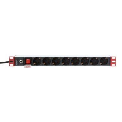 3. TECHLY POWER STRIP 19'1U X8 - SCHUKO SOCKETS