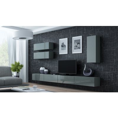 2. VIGO '90' full display cabinet 90/35/32 gray/gray gloss