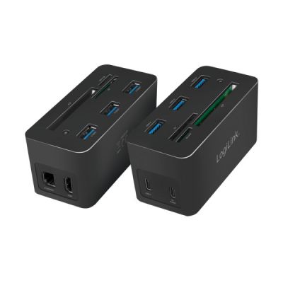 4. Logilink USB 3.2 (G1) HDMI Docking Station, 10-Port, PD4
