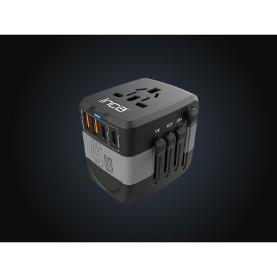 2. Inca IPW-45SA Universal Black Power Plug Adapter