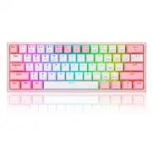 REDRAGON K616 Fizz Pro white/pink keyboard USB + RF Wireless + Bluetooth Pink, White