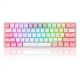 REDRAGON K616 Fizz Pro white/pink keyboard USB + RF Wireless + Bluetooth Pink, White