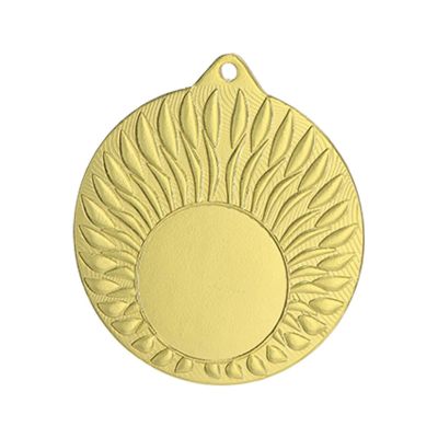 3. Gold medal with space for a 25 mm emblem - steel
