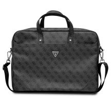 Guess Saffiano 4G Triangle Logo bag for a 16'' laptop - black