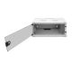 58. 19" 4U wall-mounted network cabinet, SOHO 241 x 540 x 400 mm, glass door, gray, unassembled, 60 kg