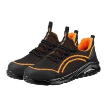S1 SR Neo Air Work Shoes, Steel Toe, Orange, Size 45