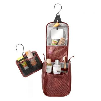 2. DEUTER Wash Center I caspia-raisin Travel Wash Bag