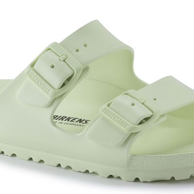 4. Birkenstock Arizona Essentials EVA Regular Faded Lime Men's Foam Slides for Wide Feet (1024571)