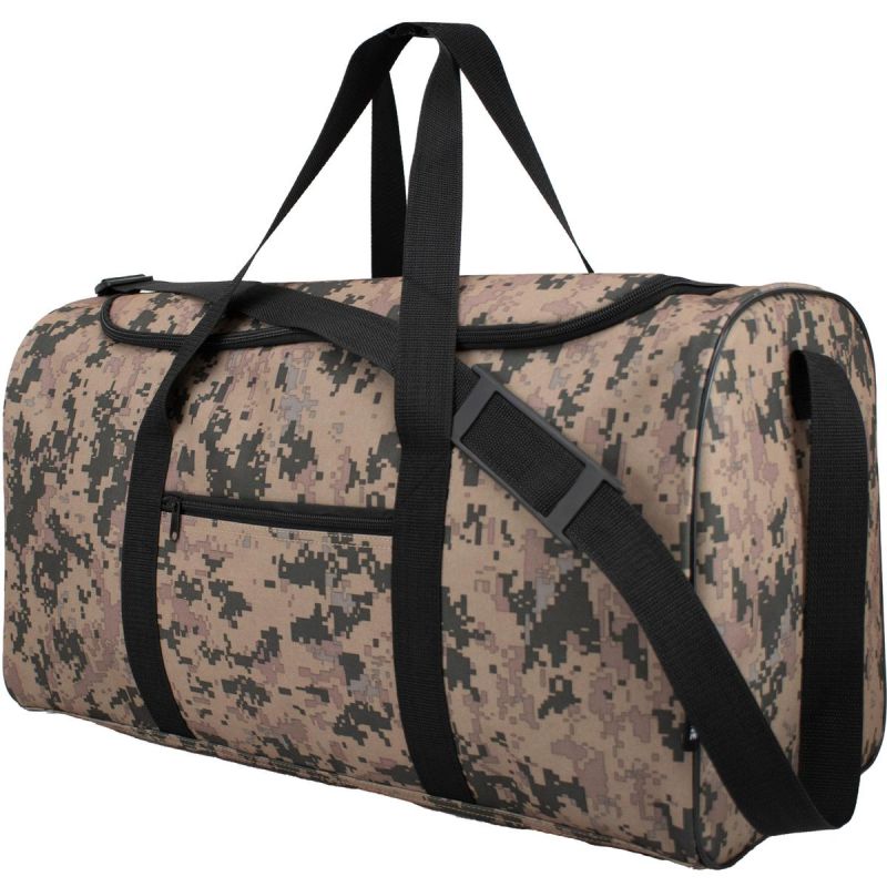 FITNESS/TRAVEL BAG A3032 BEIGE CAMO SEMI LINE